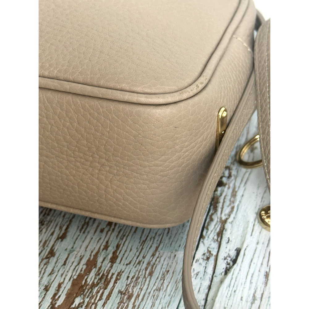 Gigi Crossbody Handbag Women's Leather Handbag Camera Bag Tan Beige Small - Picture 7 of 16